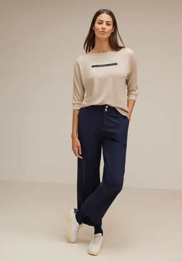 Street One Shirt mit Schimmer Wording