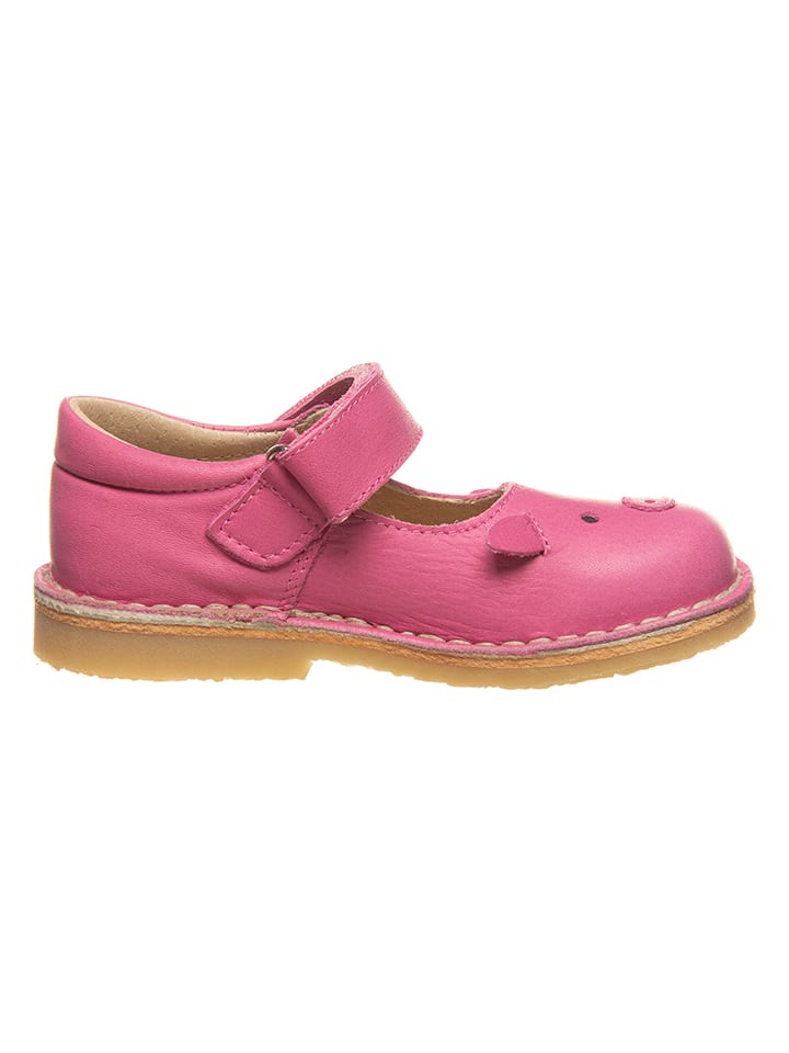 kmins Leder-Spangenballerinas in Pink günstig kaufen
