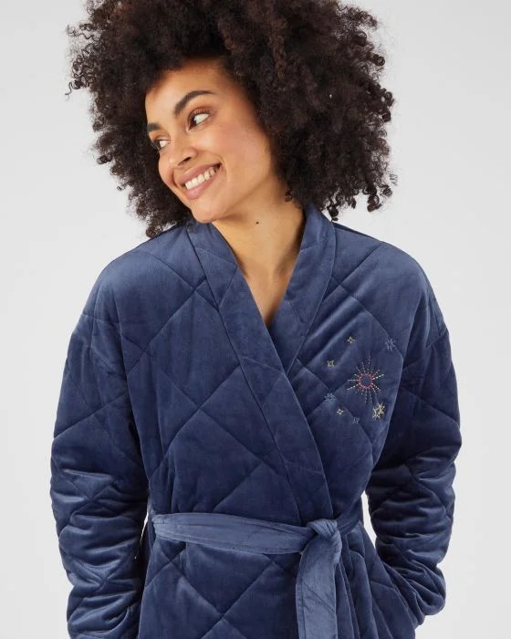 Robe de chambre matelassée maille chaude Thermolactyl
