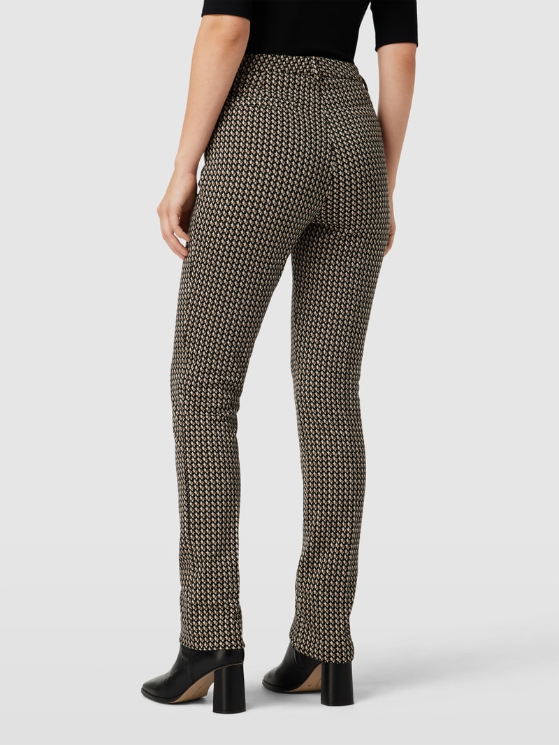 Hose mit Allover-Muster in schwarz