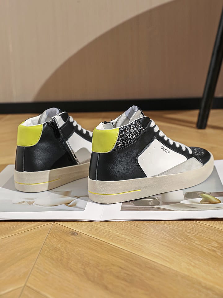 Sixth Sens Sneakers in Schwarz/ Weiß/ Grau günstig kaufen