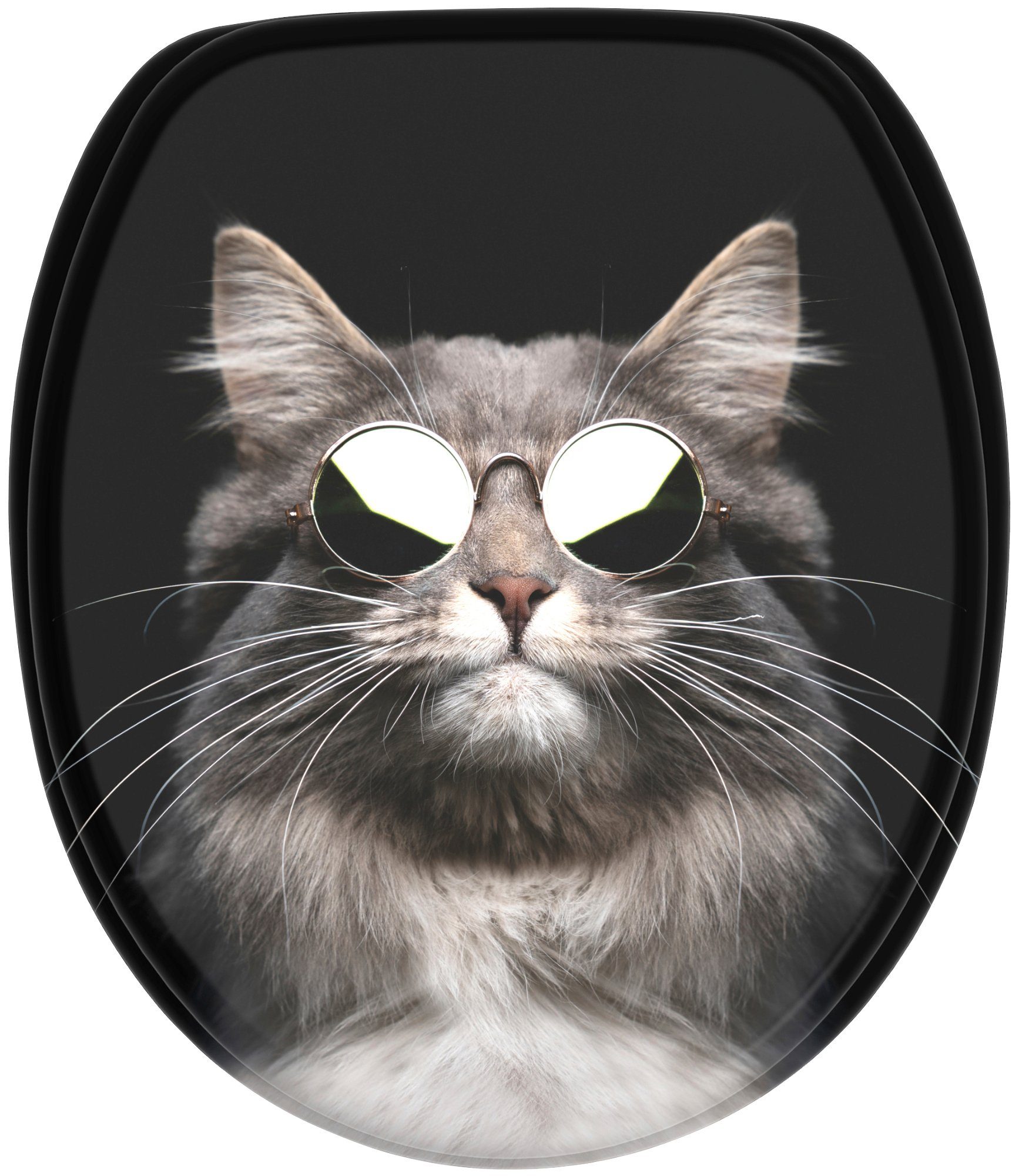 Sanilo WC-Sitz Cool Cat, mit Absenkautomatik, BxL: 37,7 x 42,0 - 47,0 cm