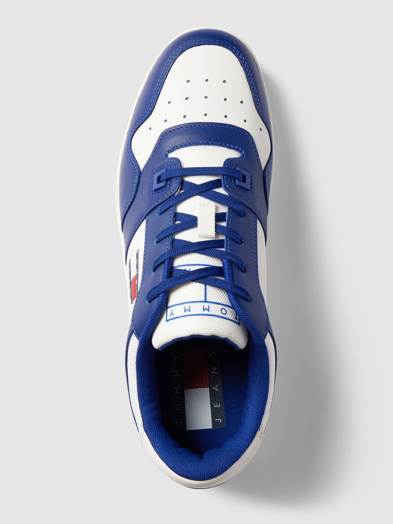 Sneaker mit Label-Details Modell 'BASKET' in blau
