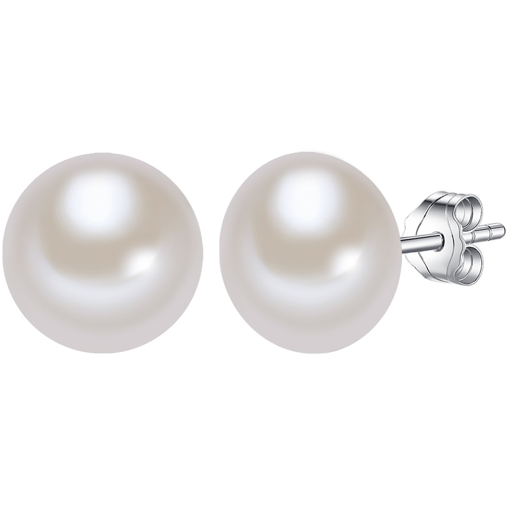 Valero Pearls Puce d'oreille en perle Perle de culture d'eau douce Perle de culture d'eau douce Boucles d'oreilles