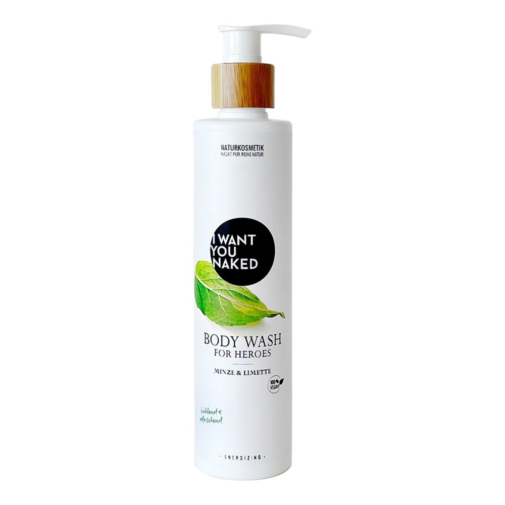 I WANT YOU NAKED Menthe & Citron Vert For Heroes Body Wash Gel douche