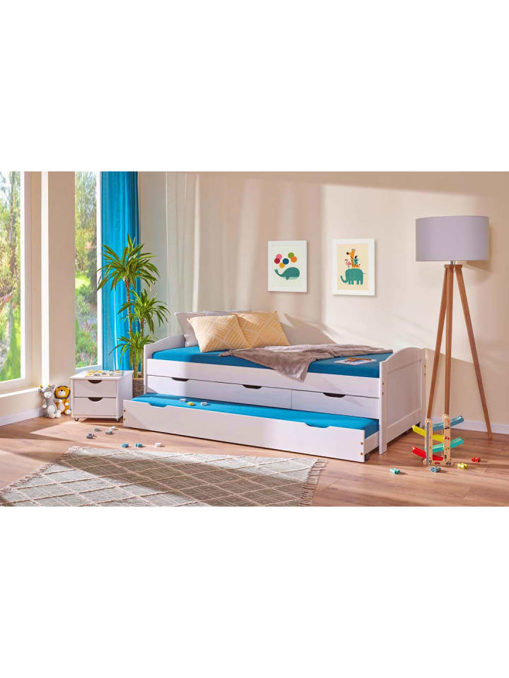 ebuy24 Bett Ulli Weiß 195 x 98 cm günstig kaufen onesize