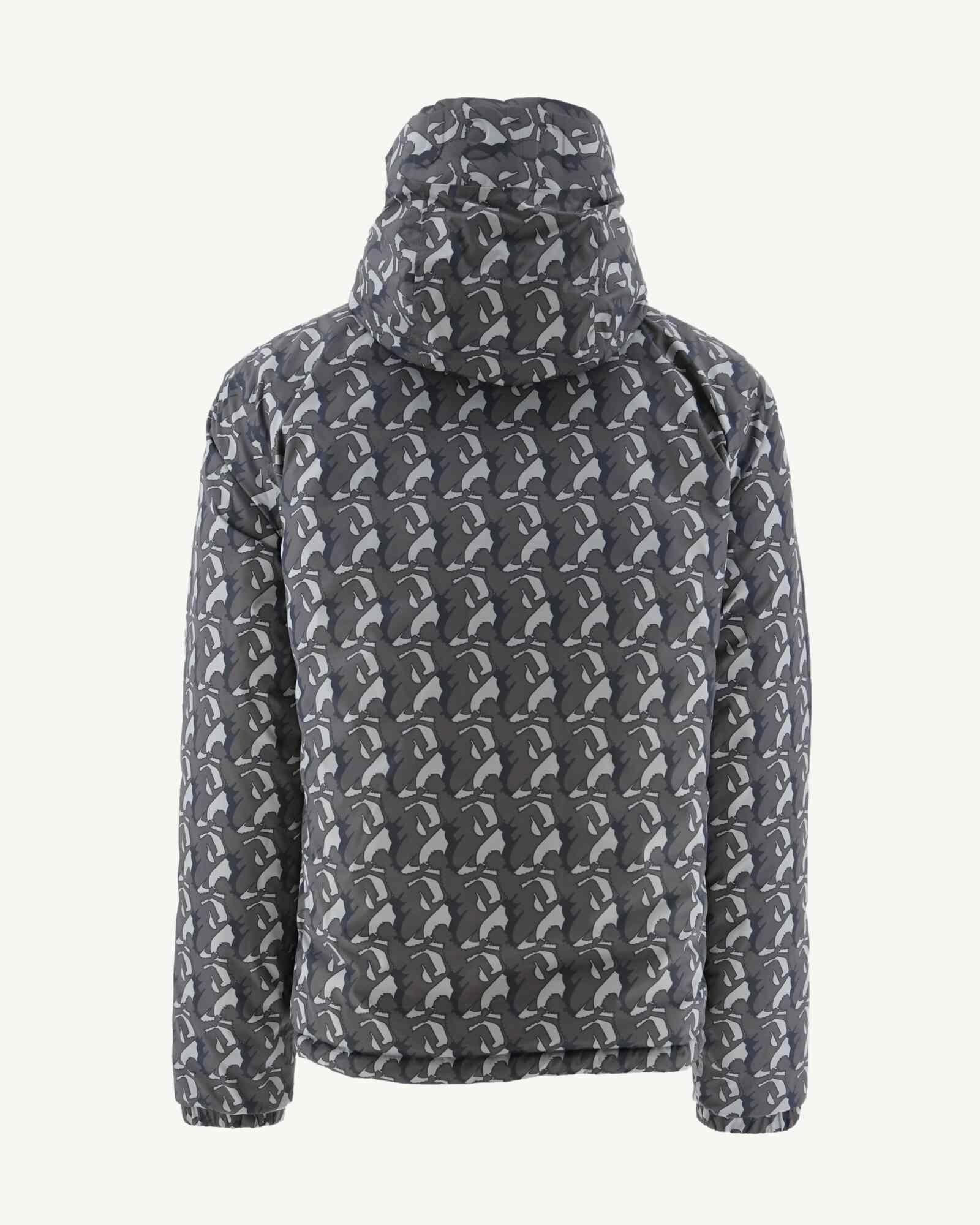 Doudoune réversible à capuche Monogram anthra/Anthra Bergen