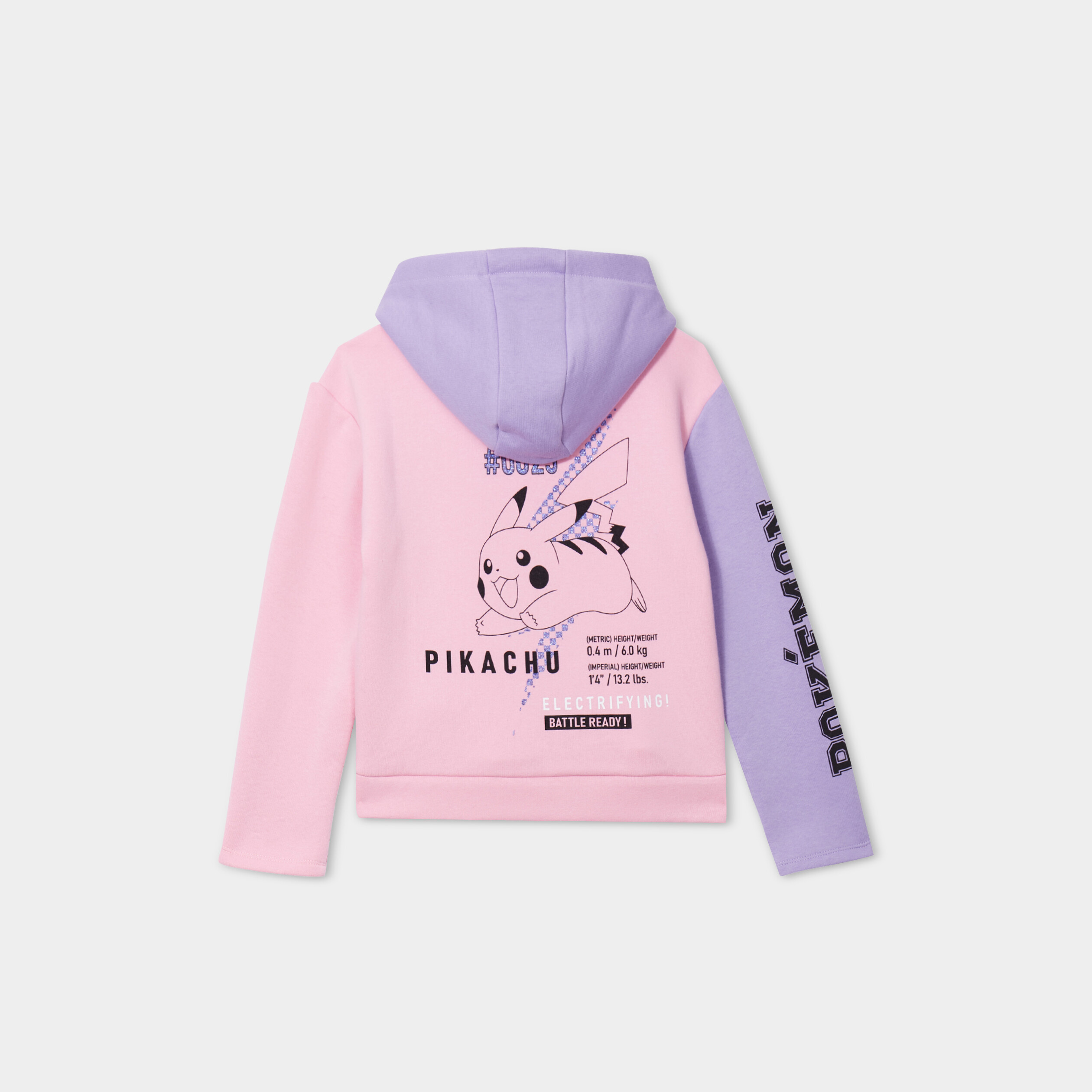 Sweat zippé à capuche Pokémon Pikachu multicolore fille | La Halle