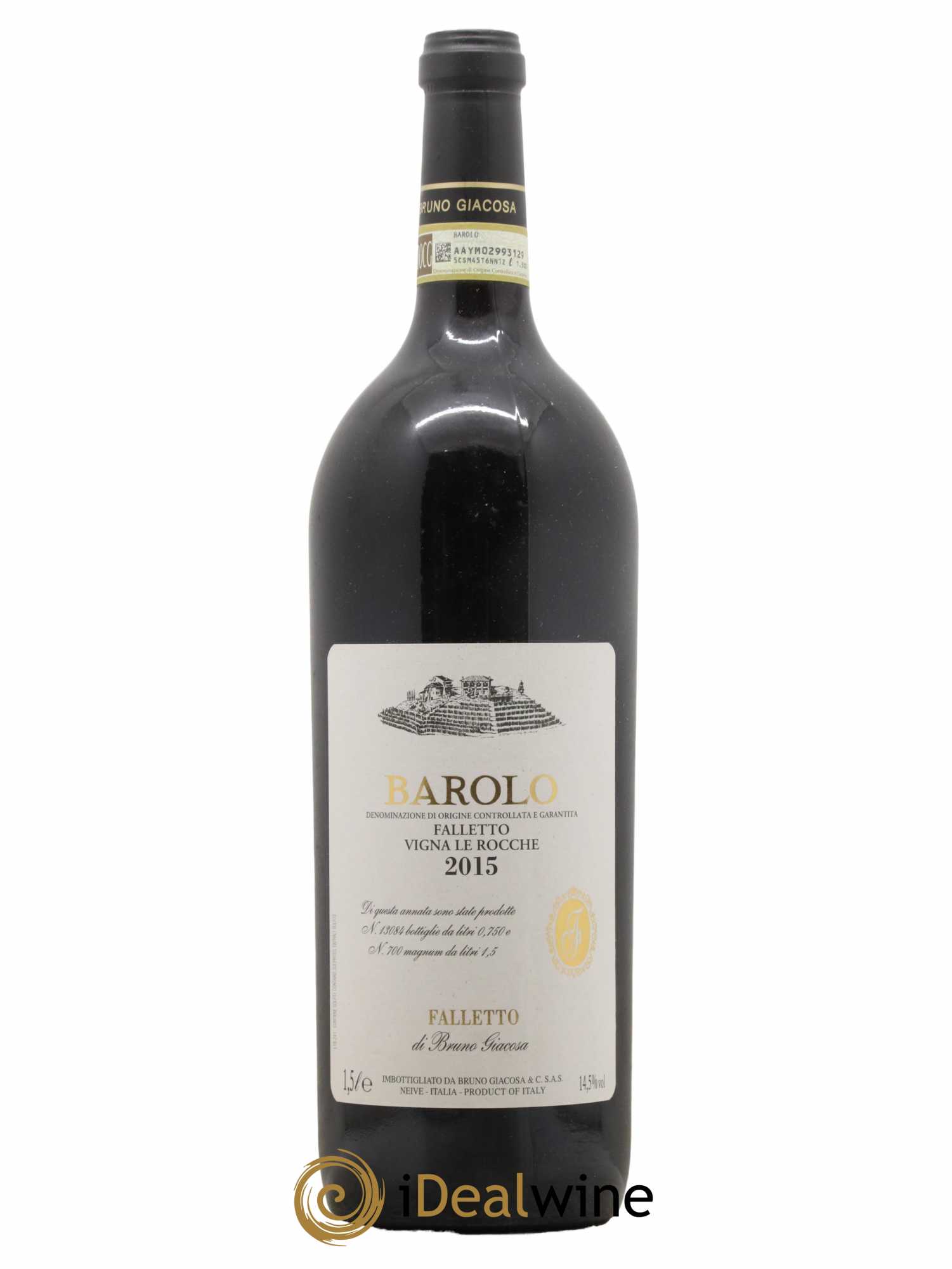 Barolo DOCG Vigna le Rocche Azienda Agricola Falletto di Bruno Giacosa  2015 - Lot de 1 Bouteille