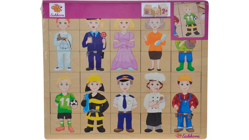 Eichhorn - Einlegepuzzle, Mix und Match, Puzzle mit 30 Steckteilen