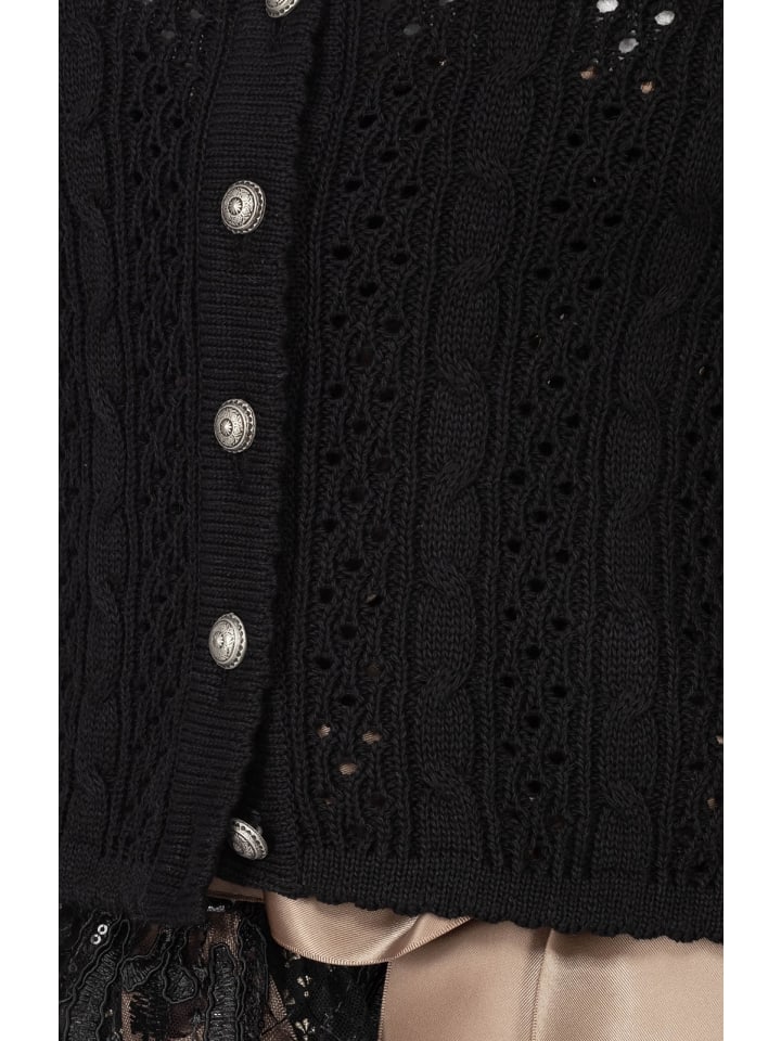 OS-Trachten Strickjacke 457005-0771 in schwarz günstig kaufen