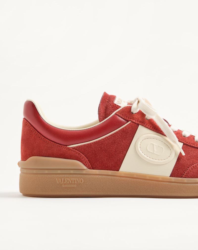 Baskets basses Upvillage en cuir fendu et cuir de veau nappa