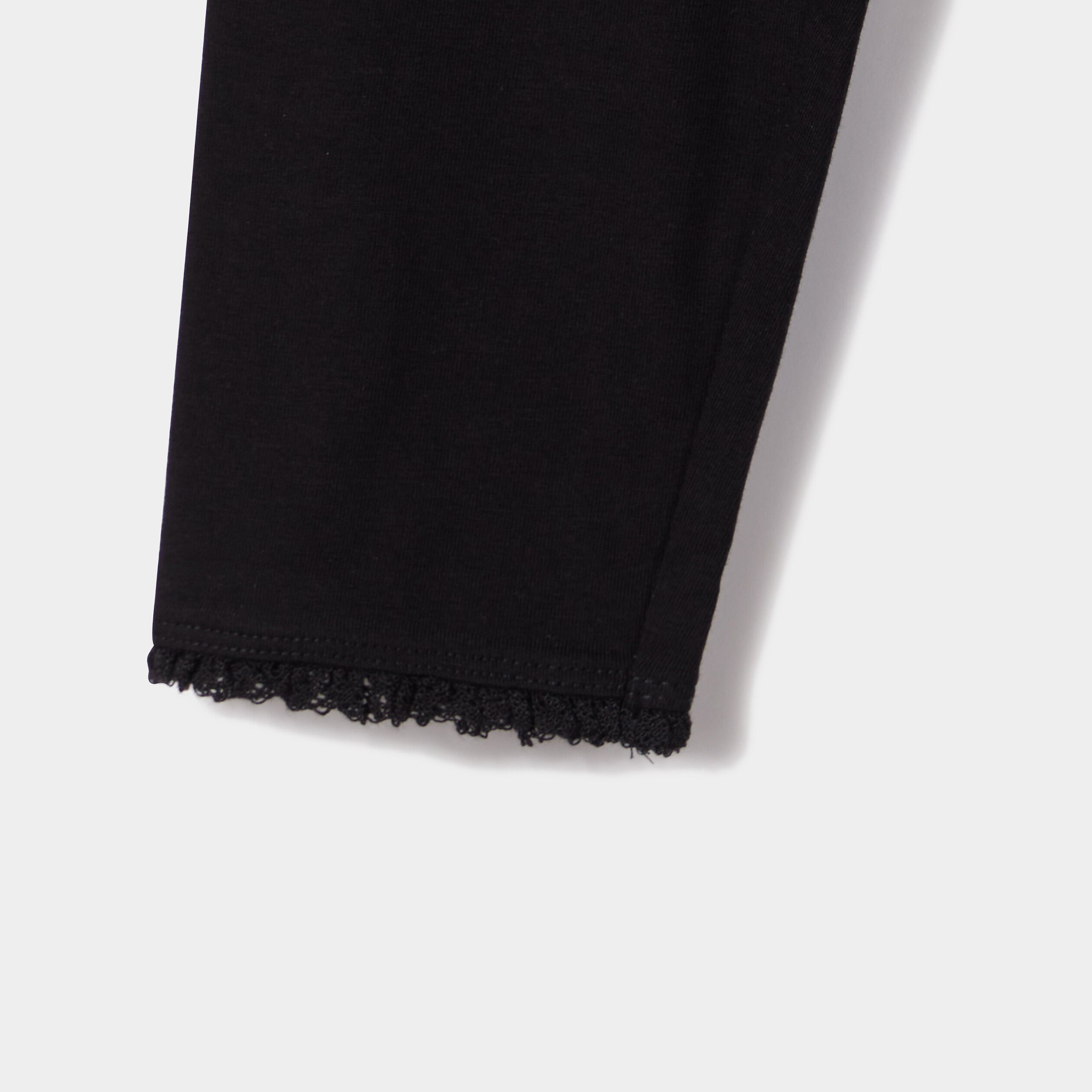 Legging 7 8ème noir fille | La Halle