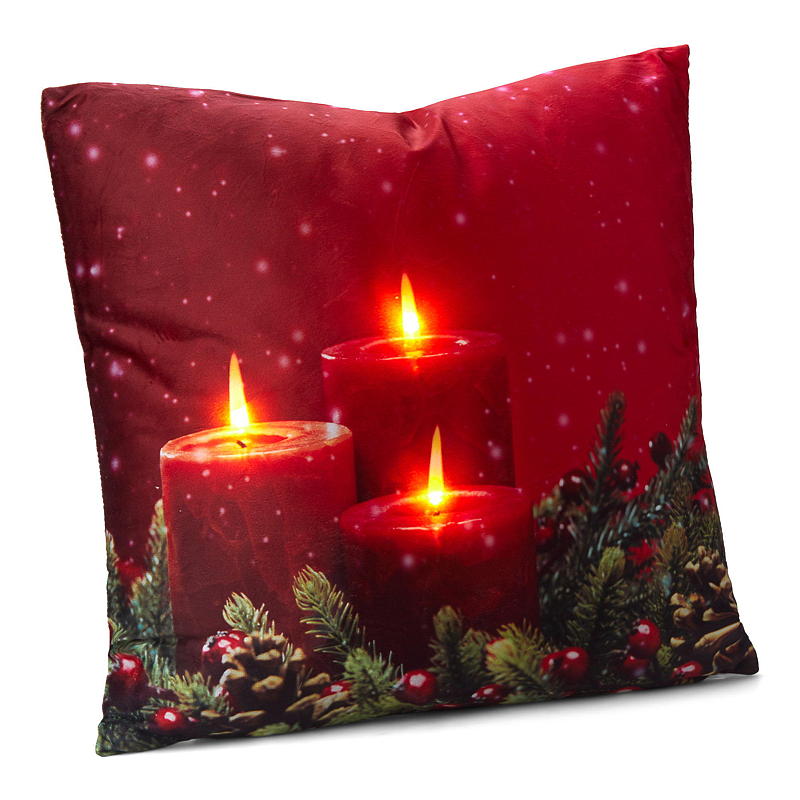 Home Pute 45x45 cm m/LED-lys naturmotiv