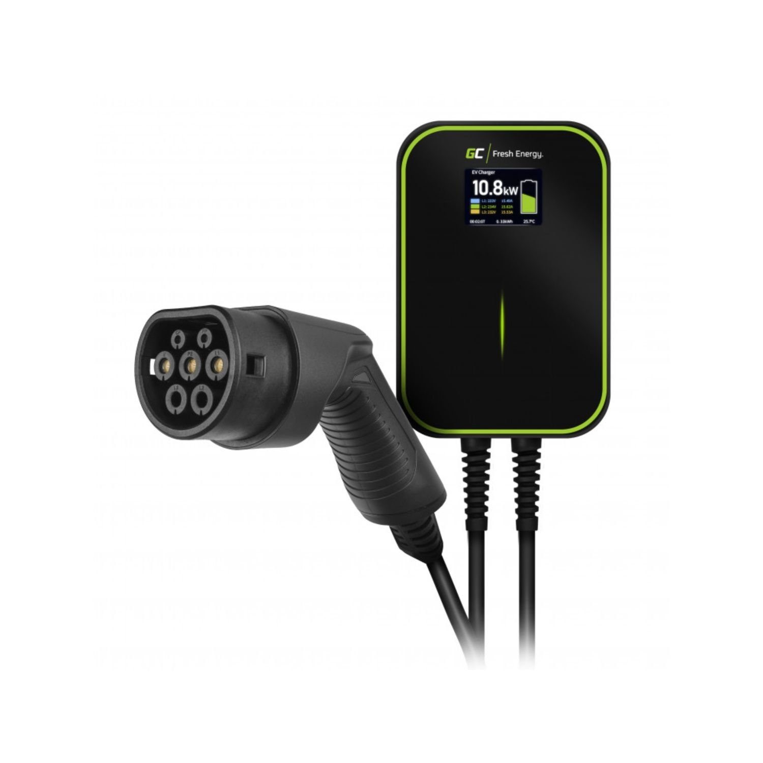 Green Cell Elektroauto-Ladestation Wallbox GC EV14 PowerBox 22-kW Typ-2 Elektroauto Plug-In-Hybrid, Ladegerät für EV Tesla, Leaf und mehr