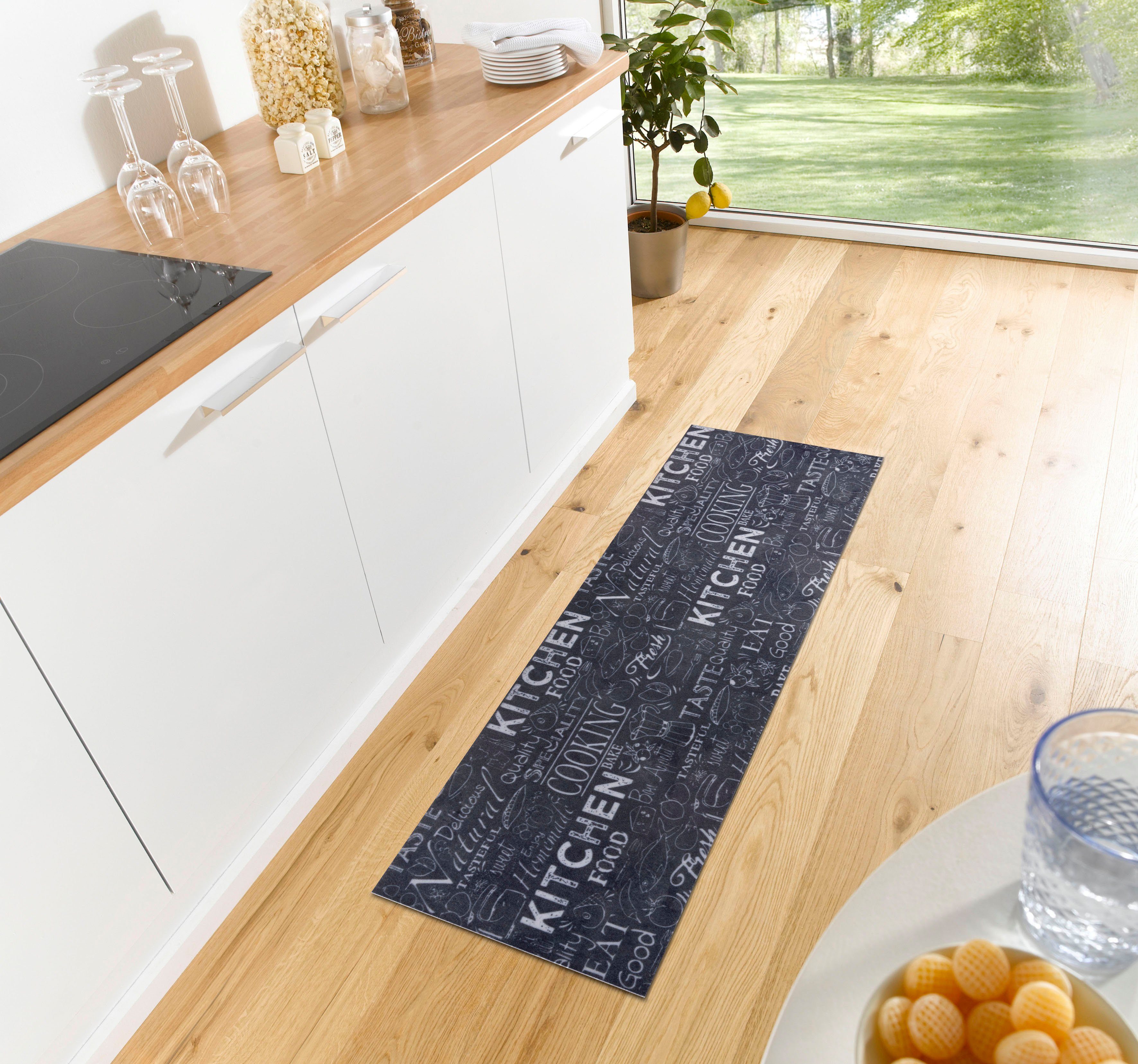 Küchenläufer Wild Kitchen Board, HANSE Home, rechteckig, Höhe: 3 mm, Läufer, Rutschfest, Küchenteppich, Küche, Teppich, Pflegeleicht, Flur