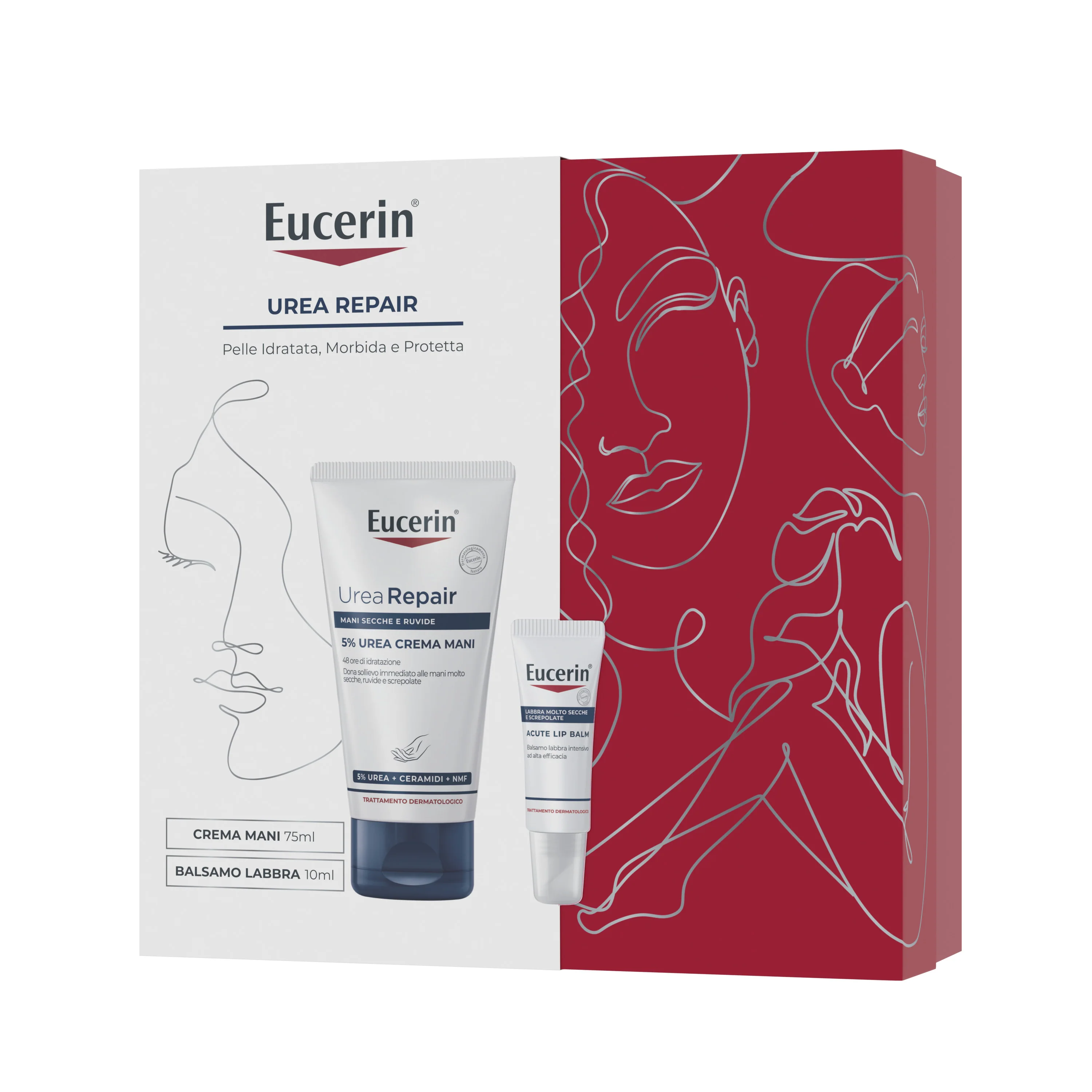 UreaRepair Regenerating Hand Cream 5% + Acute Lip Balm - Pleiende håndbehandling, leppepomade og mer