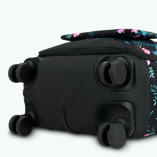 Valladolid Small Black 4-Wheel Soft Suitcase