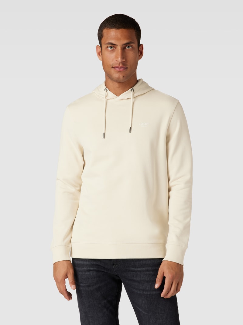 Hoodie mit Kapuze Modell 'SAMUEL' in weiß
