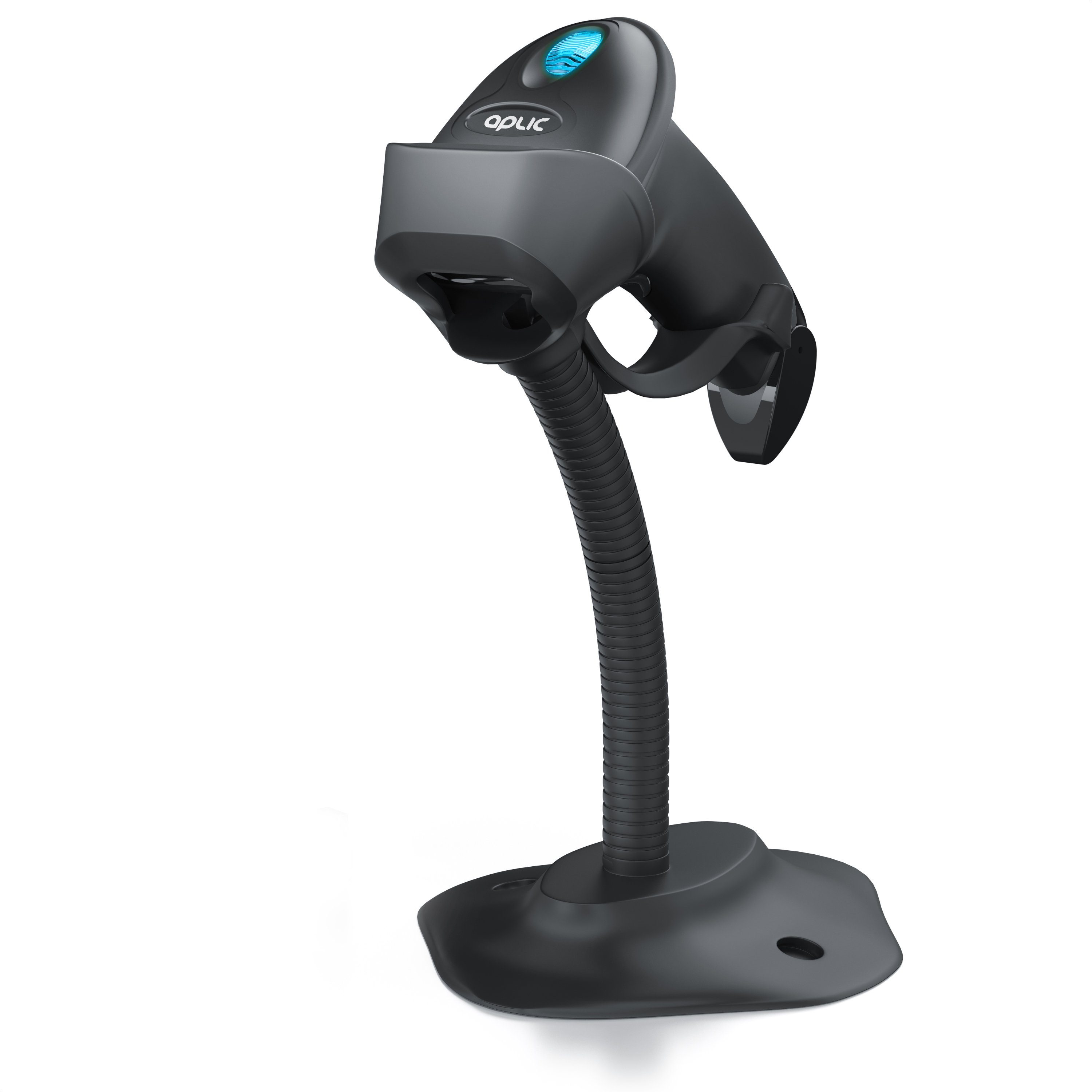 Aplic Handscanner, (Bluetooth Barcode Scanner. Barcodescanner kabellos inkl. Standfuß)
