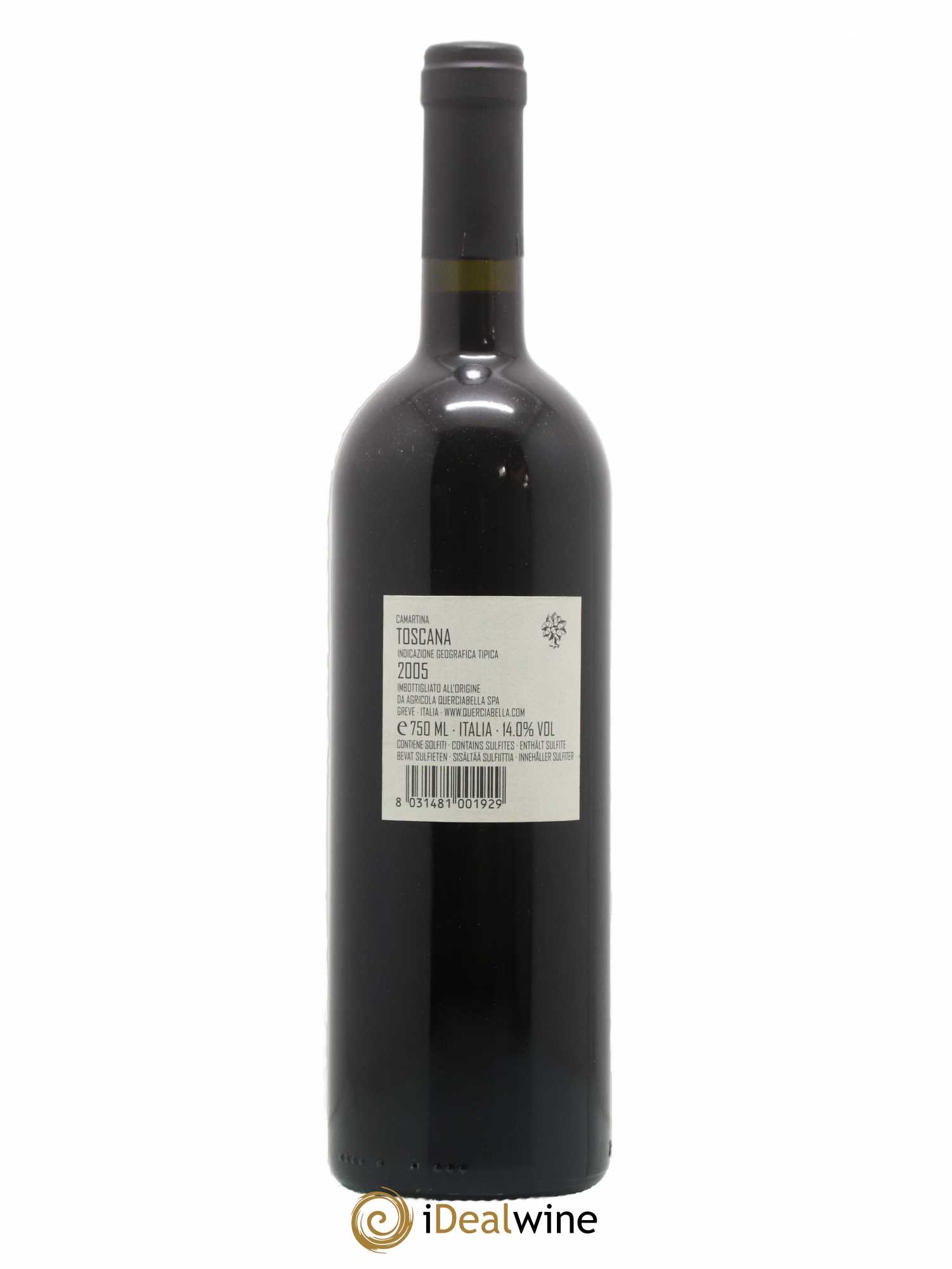 Toscana IGT Querciabella Camartina Sebastiano Castiglioni  2005 - Lot de 1 Bouteille