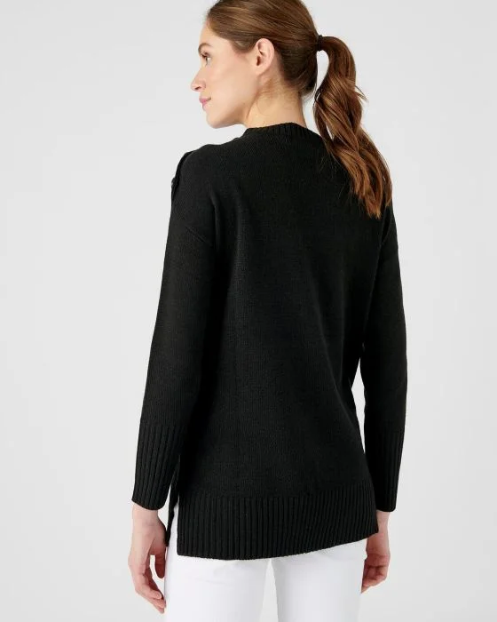 Pull tunique esprit marinière