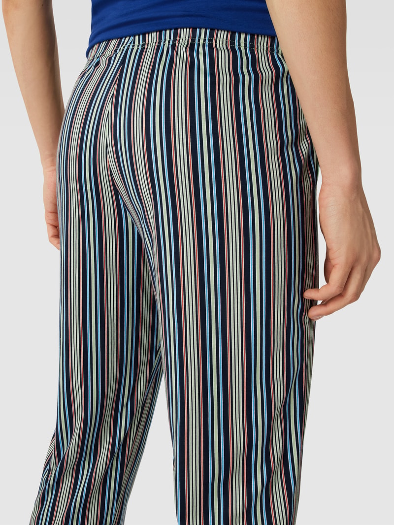 Pyjama-Hose mit Allover-Muster Modell 'REMIX' in beige