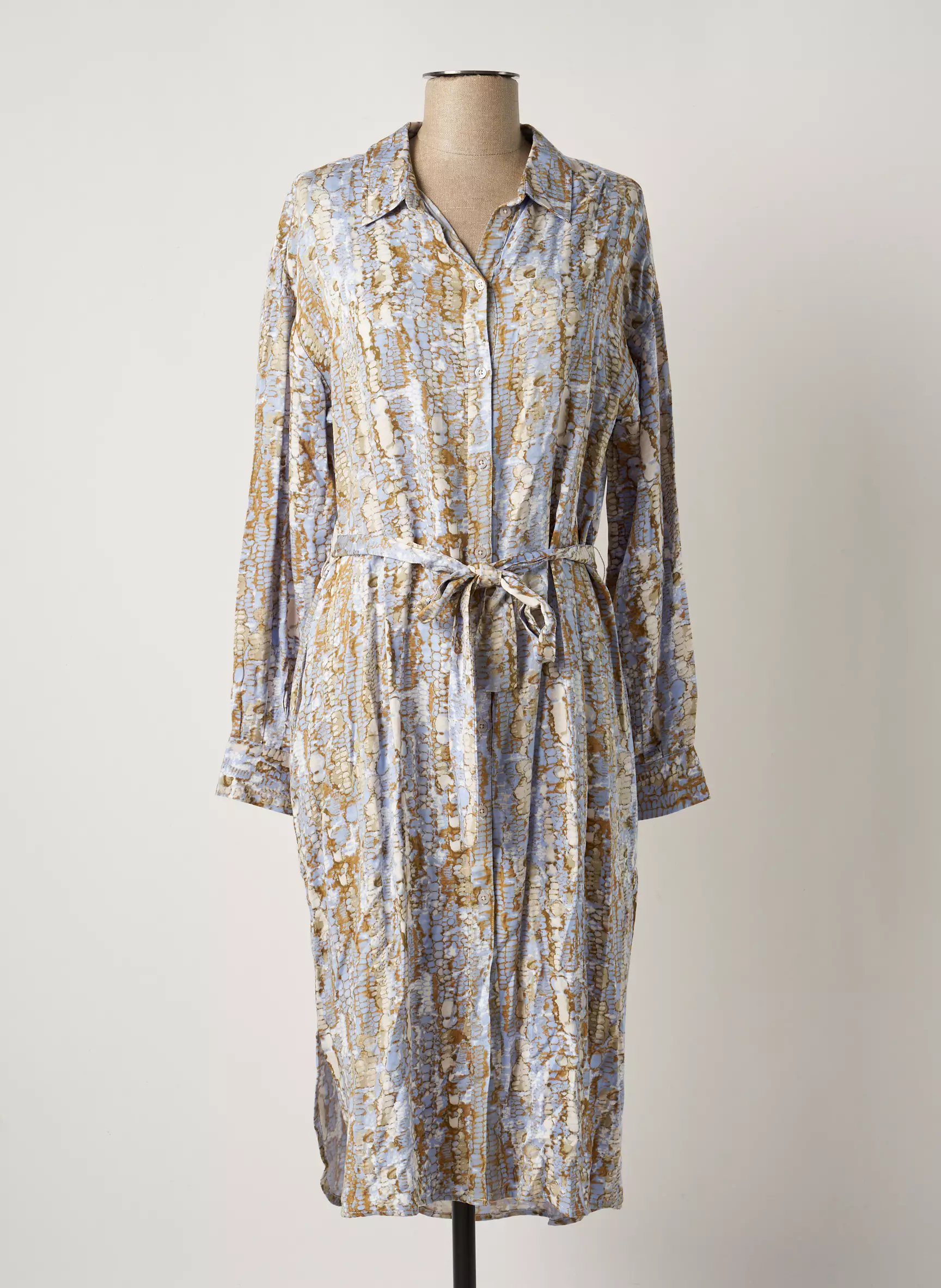 Cream Robes Mi Longues Femme couleur bleu