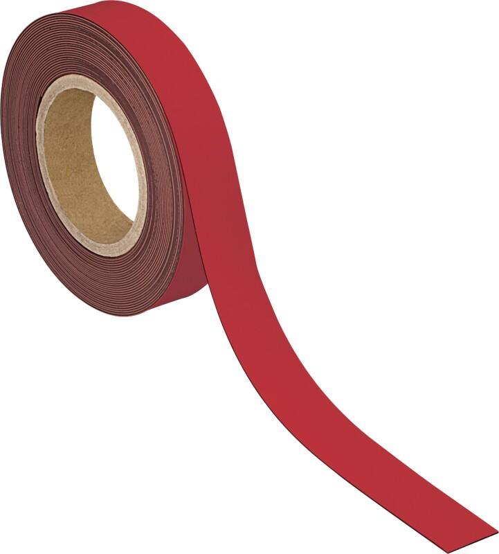 Maul Magnetband Magnetisch 3 cm Rot 6524525 10 m