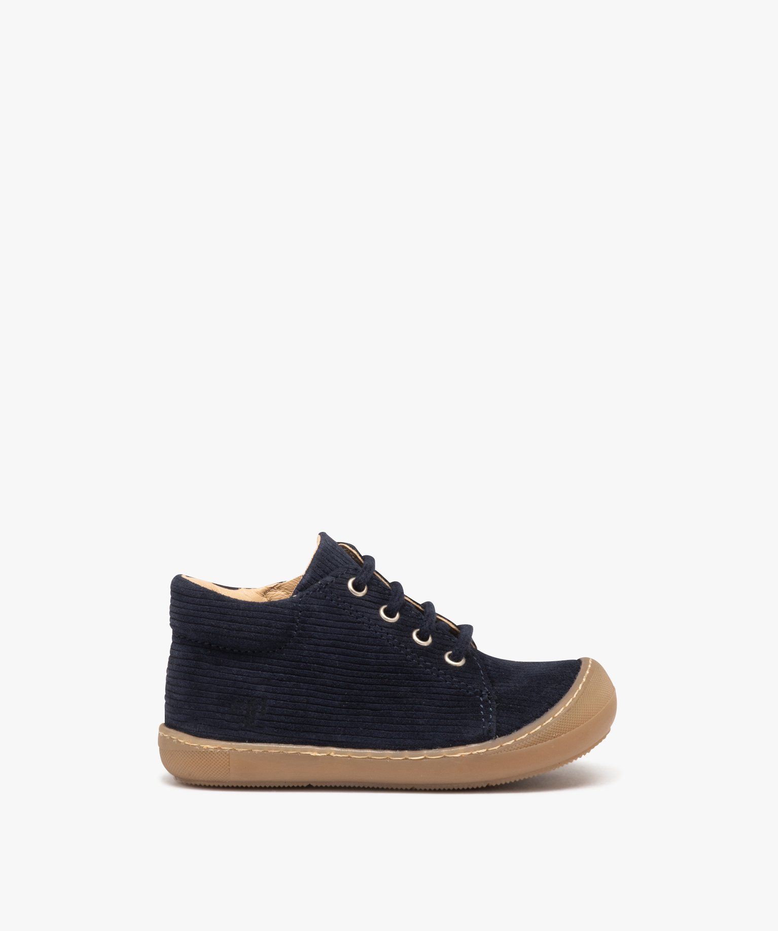 Chaussures premiers pas bébé Garçon en cuir velours uni -... marine | GEMO