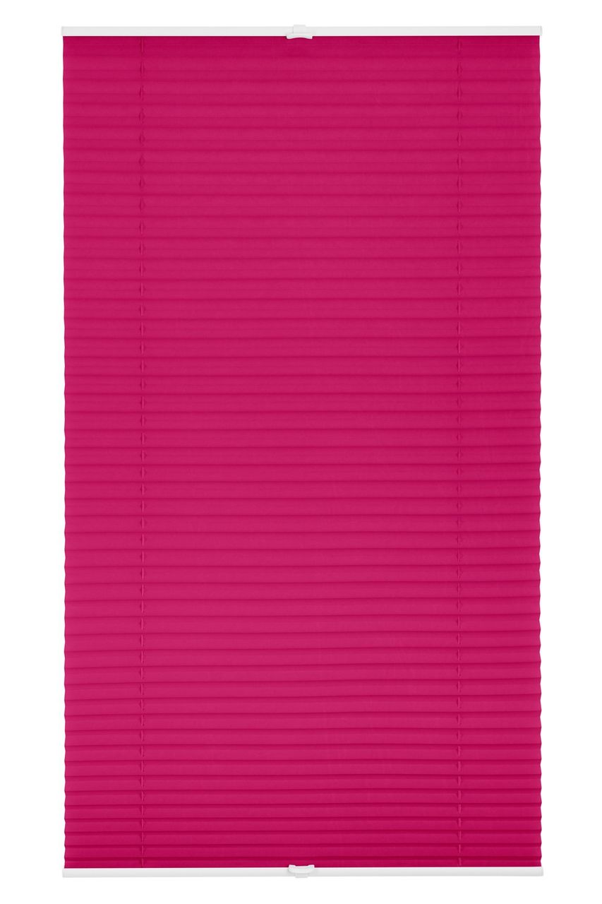 Lichtblick Plissee Klemmfix, ohne Bohren, verspannt - Fuchsia, 80 cm x 210 cm (B x L)
