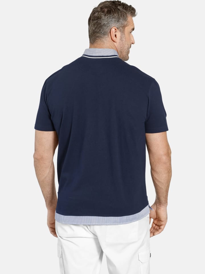 Charles Colby Poloshirt EARL WILLERS in dunkelblau günstig kaufen