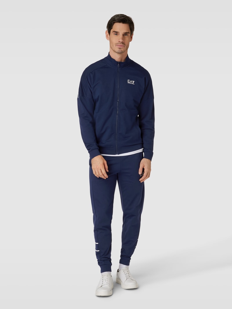Trainingsanzug mit Logo-Print in marineblau