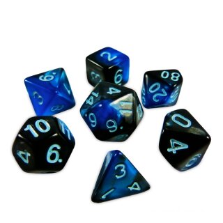 Spielwürfel - Blau Marmor 16 mm (7)