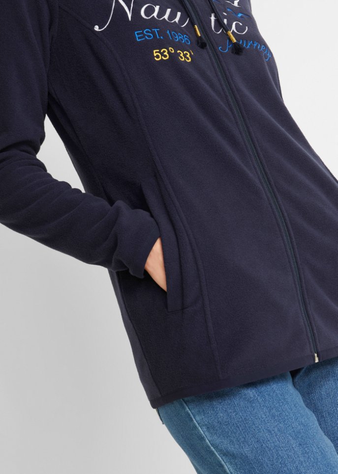 Fleecejacke mit Aufdruck
