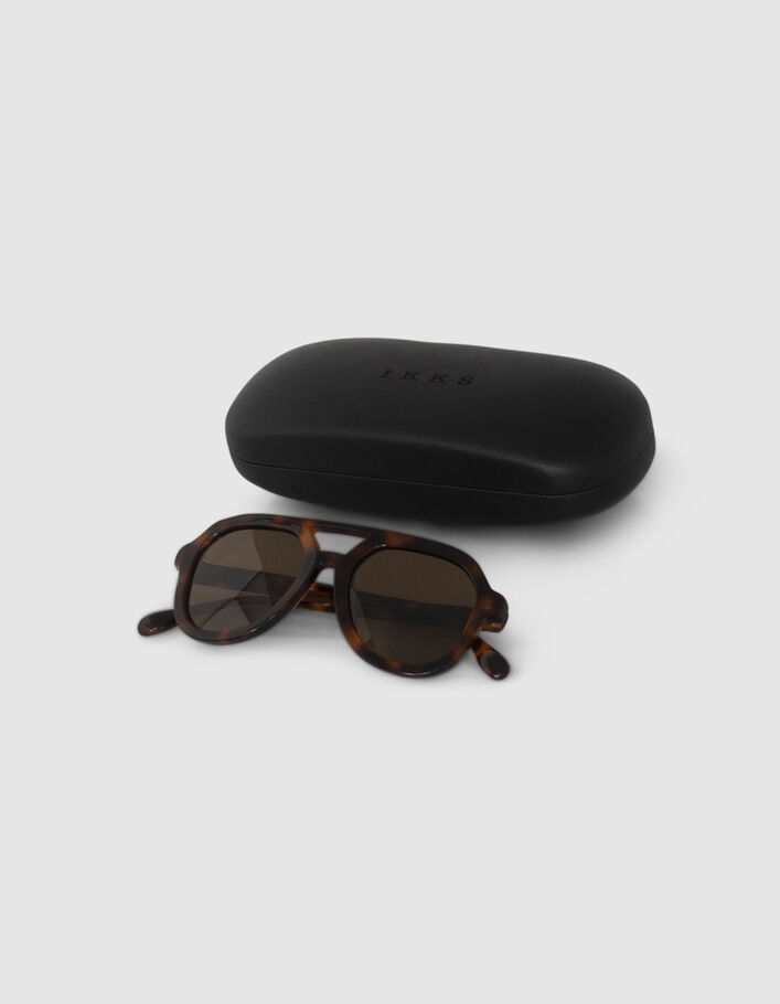 Lunettes solaires miel style pilote Femme