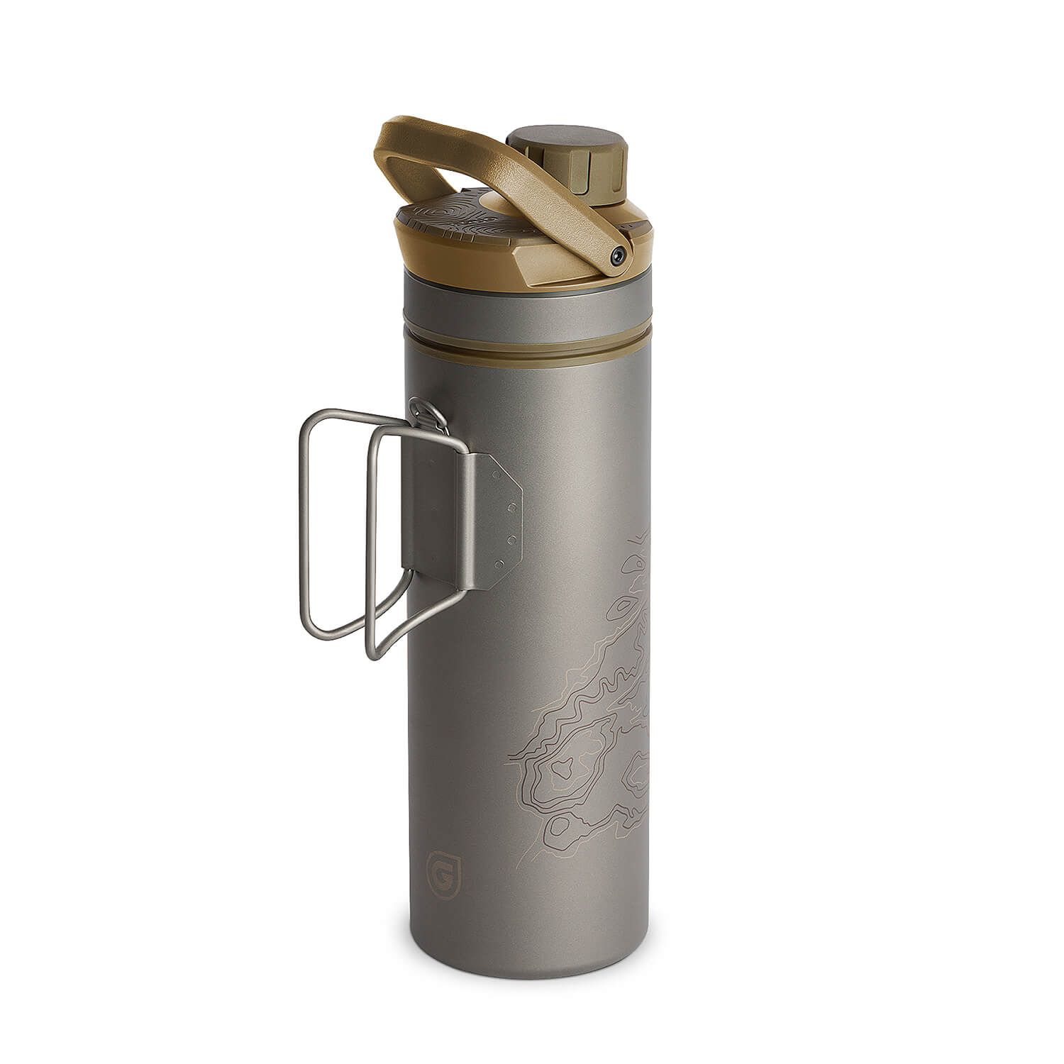 Titanium UltraPress Purifier Trinkflasche