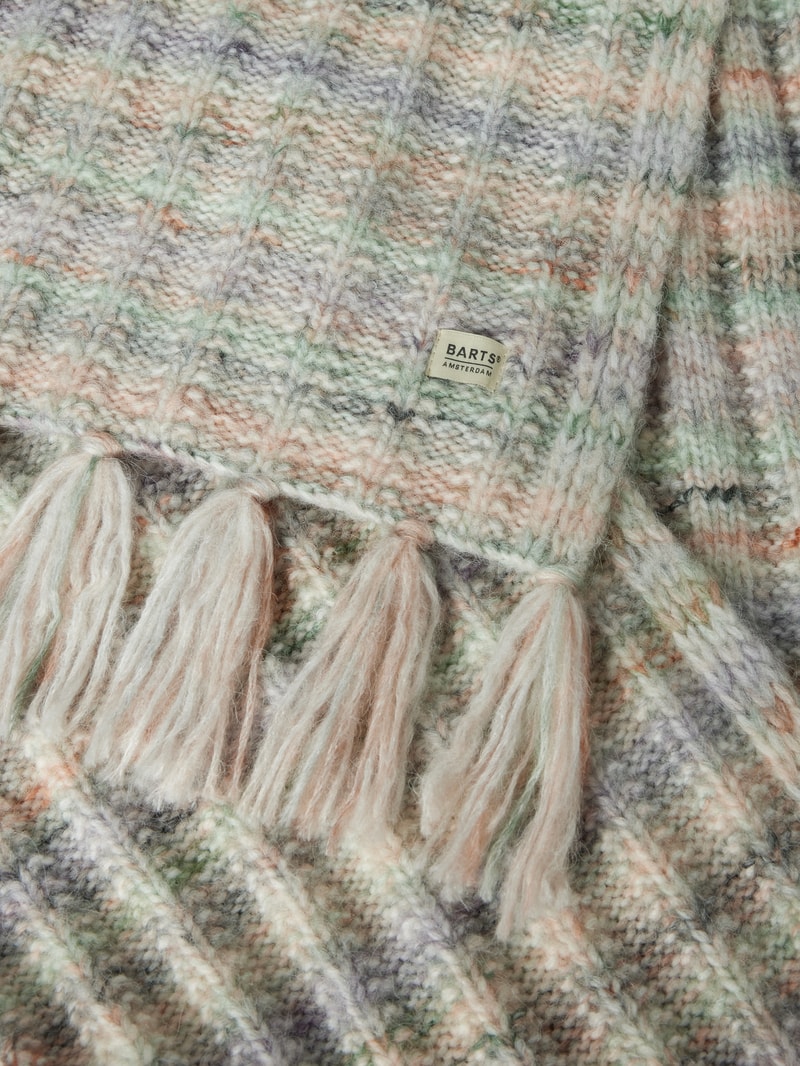 Schal mit Strukturmuster Modell 'Flata' in khaki