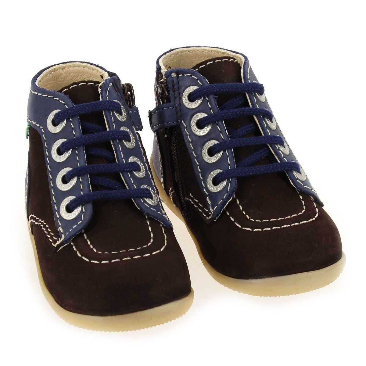 Kickers  BONZIP-2 H21 G - Marron Marine