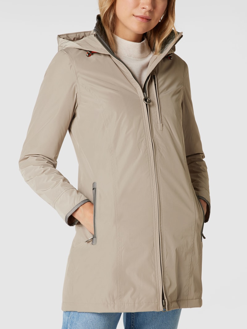 Jacke mit Label-Detail Modell 'STOCKHOLM' in sand