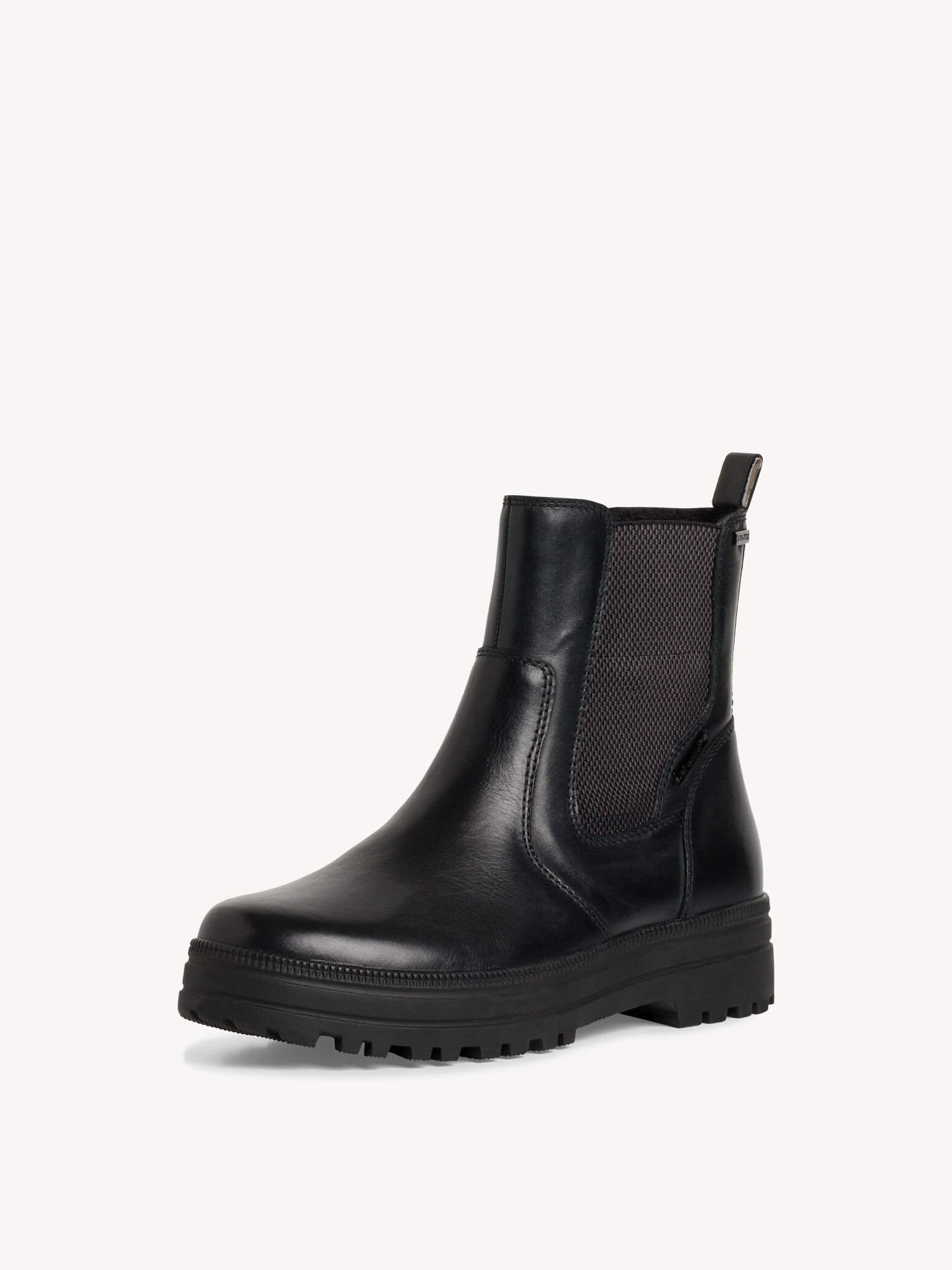 Bottine en cuir - noir