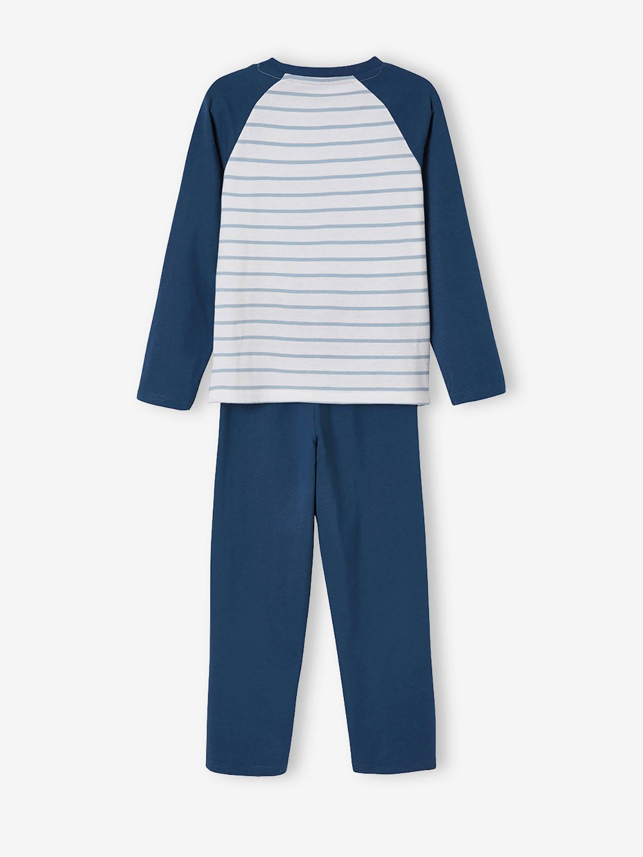 Lot pyjama + pyjashort océan garçon lot bleu