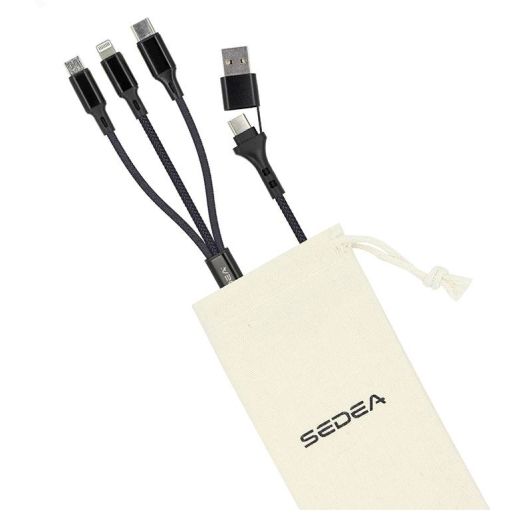 Καλώδιο φόρτισης φωτισμού SEDEA 3 σε 1 USB-C σε USB-C