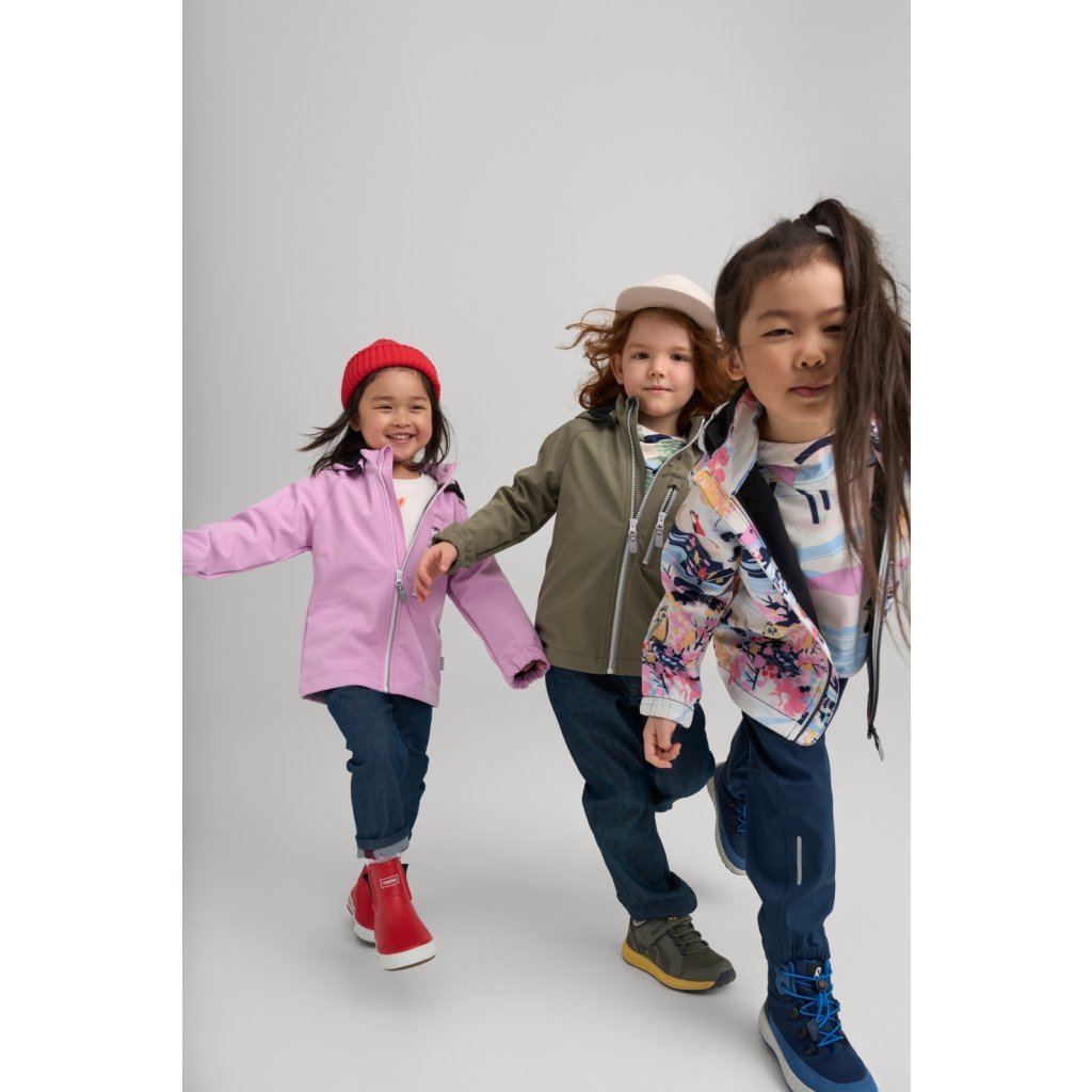 Reima Vantti Greyish Green Kinder Softshelljacke
