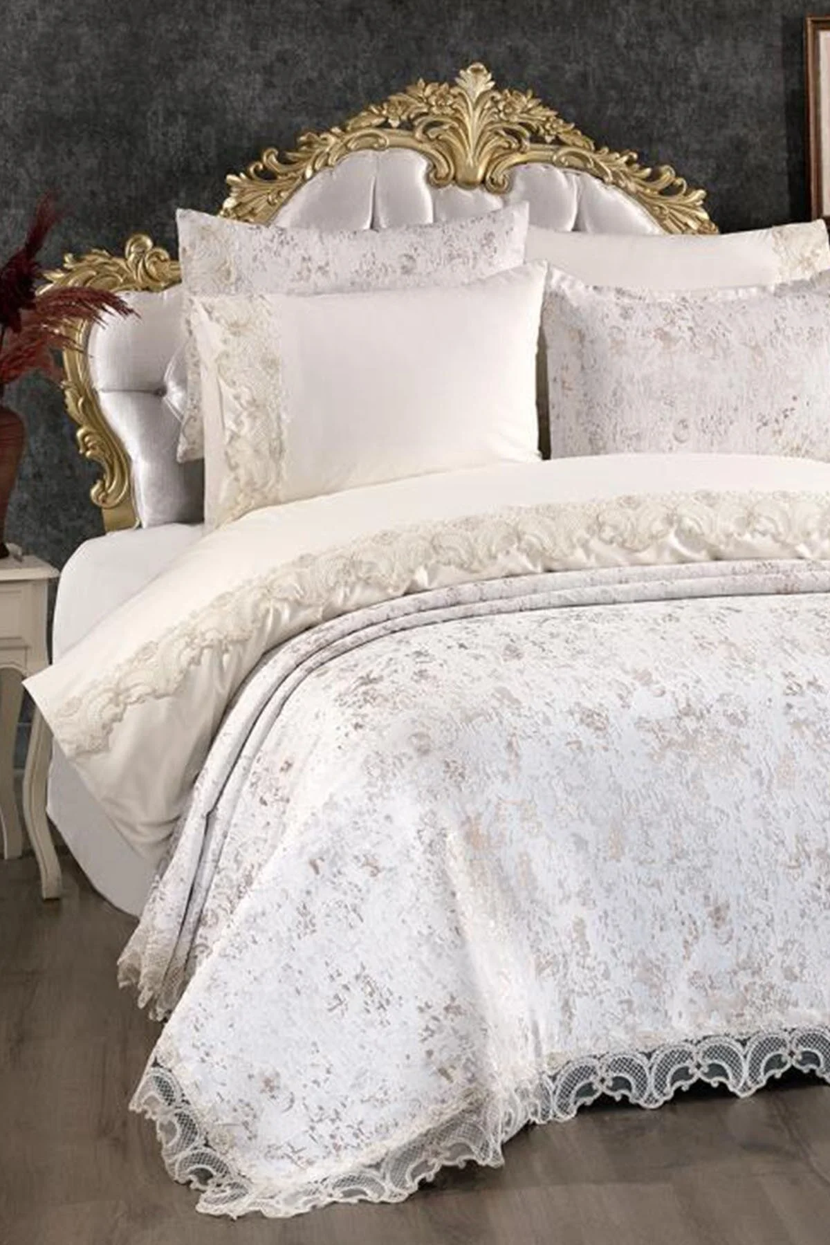 Çeyiz Diyarı  Perry Brautset 7-teilig, Creme