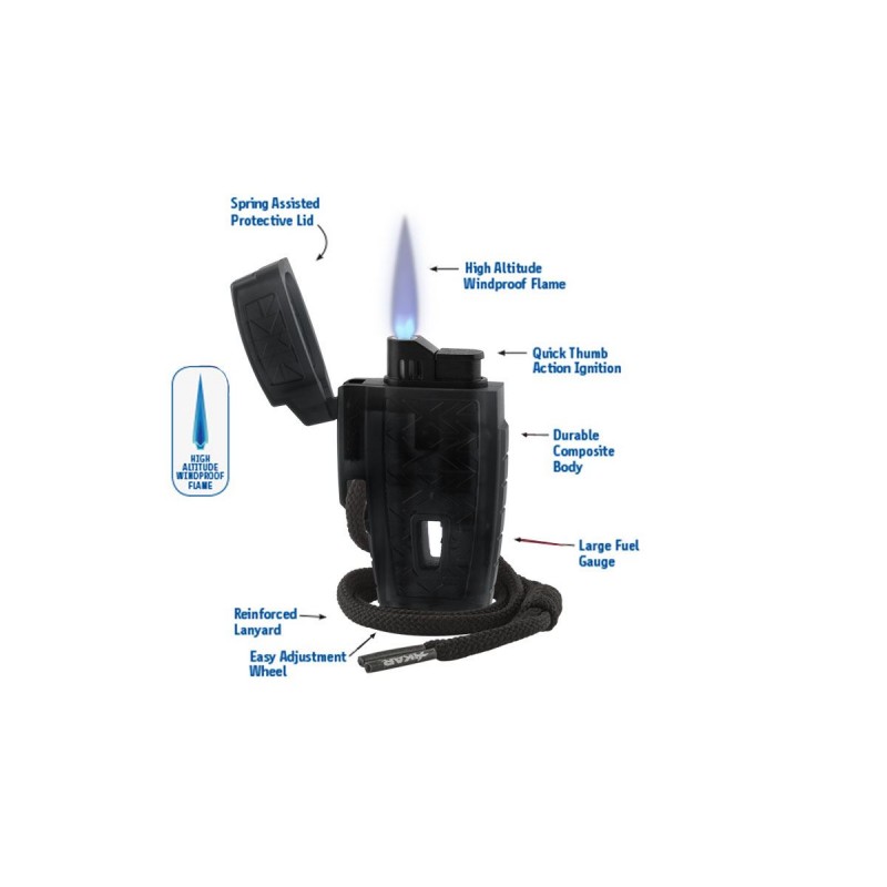 Feuerzeug Jetflamme Stratosphere Black, Xikar