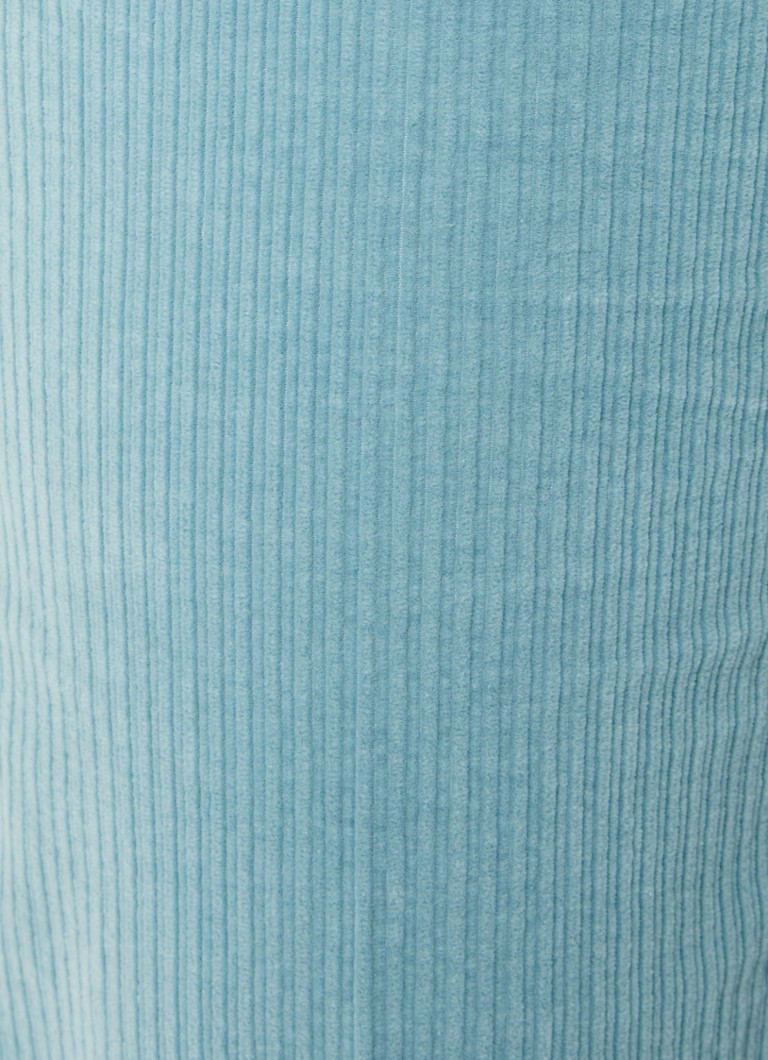 Rochie Jean Rosner Audrey din catifea reiată cu talie înaltă și croi larg