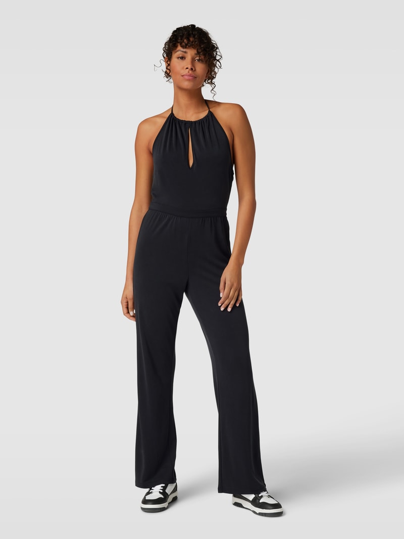 Jumpsuit mit Cut Outs in schwarz