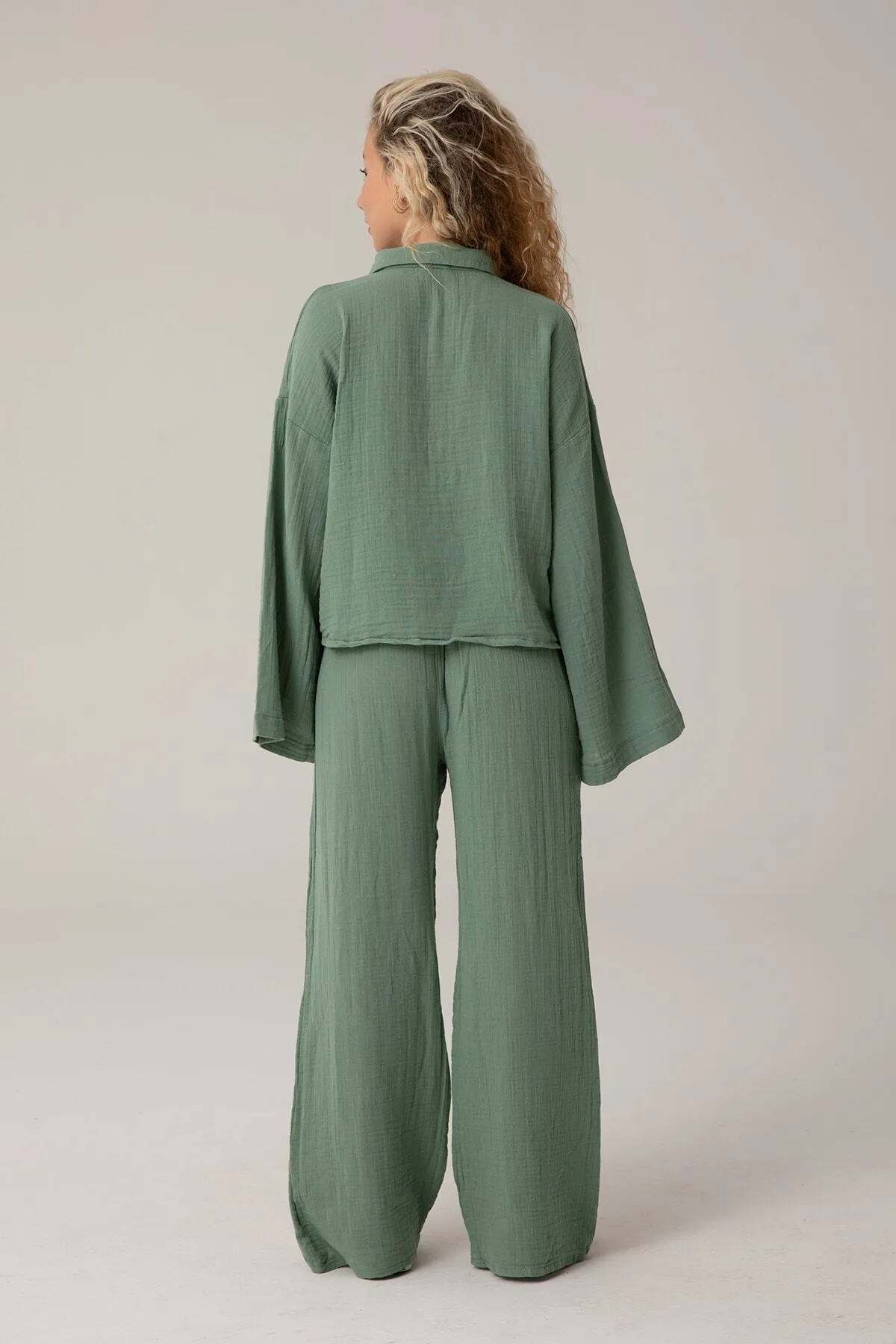 SHEISMONO  Hose - Grün - Loose