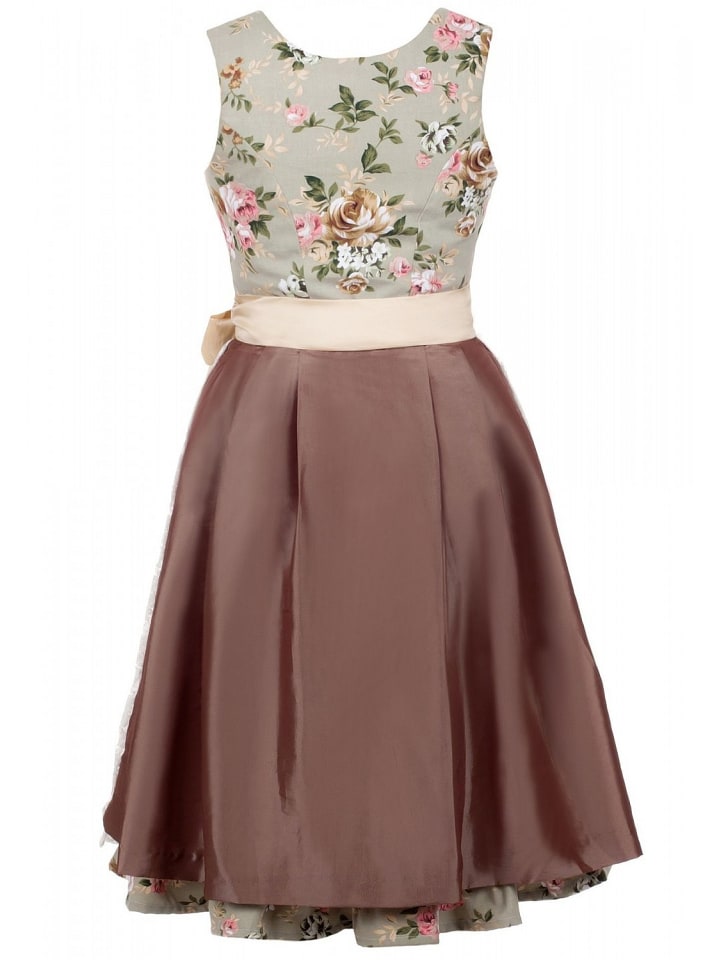Edelnice Midi Dirndl 2-teilig in creme, grün günstig kaufen